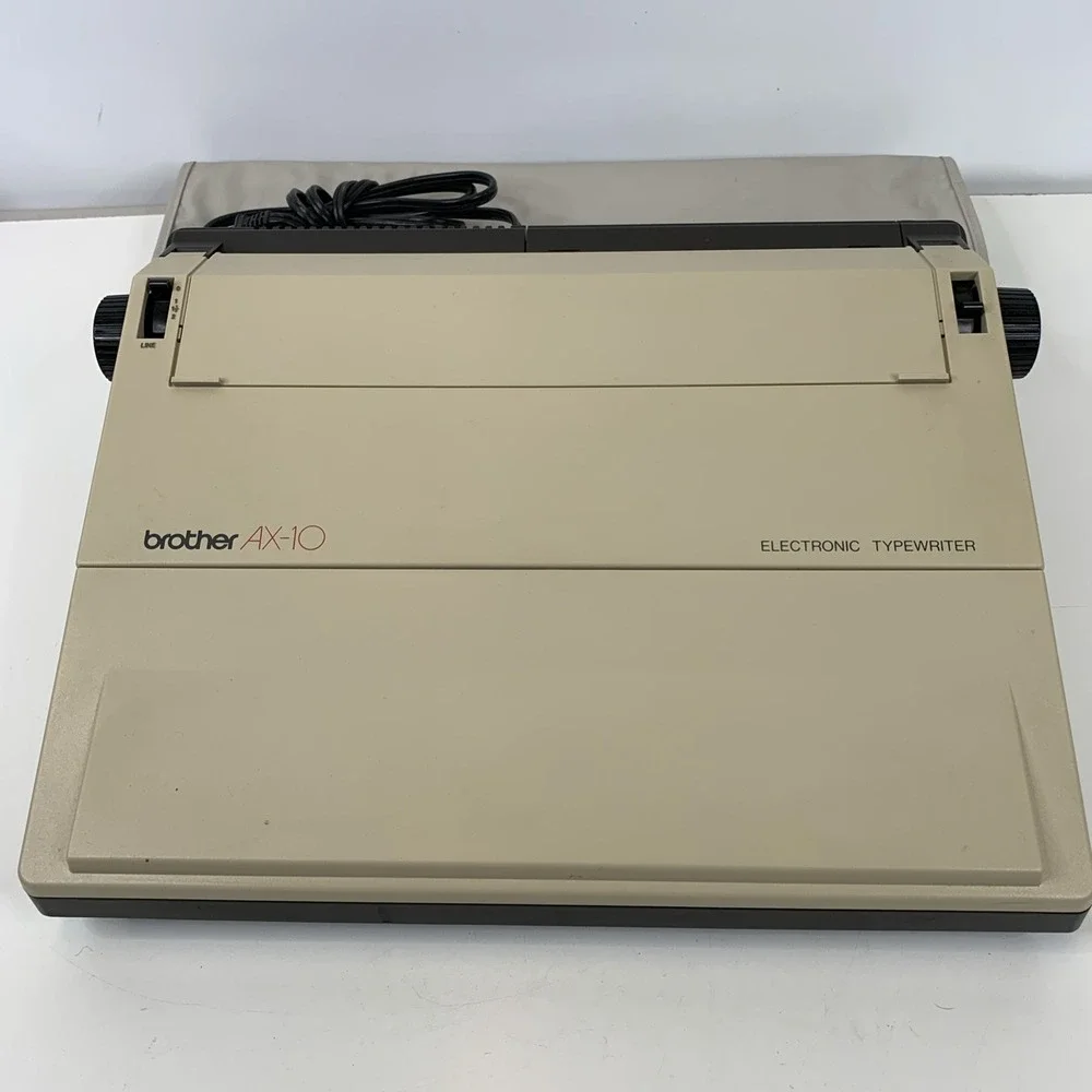 VTG Brother AX-10 Electronic Typewriter Portable Retro Tested Great Condition
